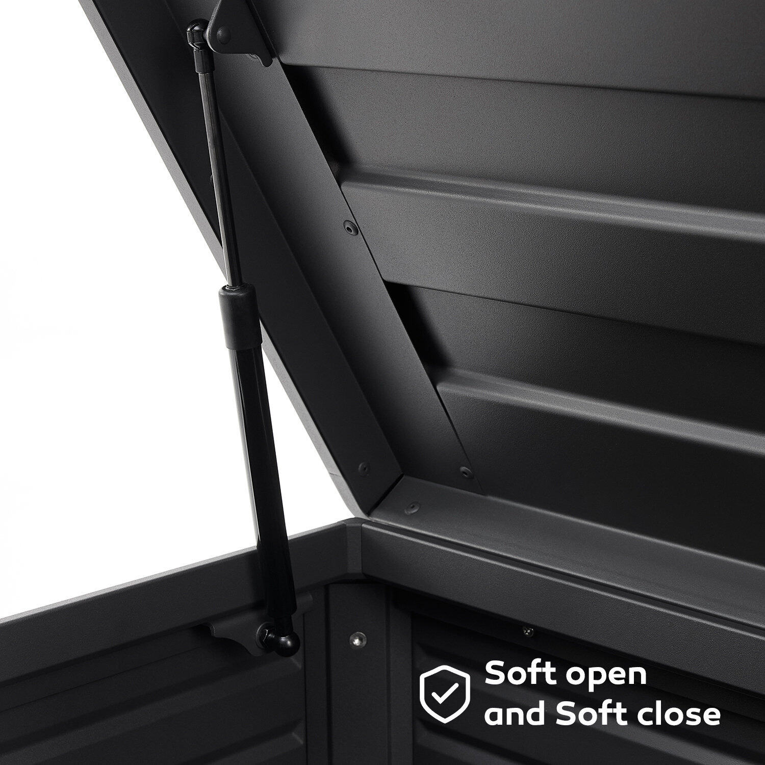 🎁Limited time promotion--Buy One Get One Free🎁Extra-Large 281-Gal Metal Deck Box – Lockable Wheels for Patio & Garden Storage